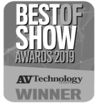 Best of Show Award 2019 by AV Technology for two Arthur Holm products: DynamicSpeaker and DynamicX2KM