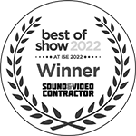 The DynamicMC won the best of show 2022 at ISE 2022 by Sound&Video contractor